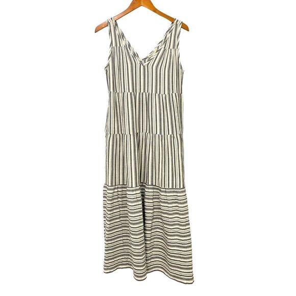 Marine Layer Black and White Striped Maxi Dress - Picture 8 of 8